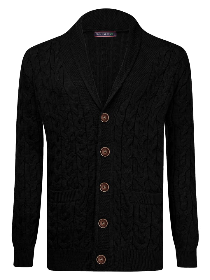 Felix Hardy Strickjacke in Schwarz günstig kaufen