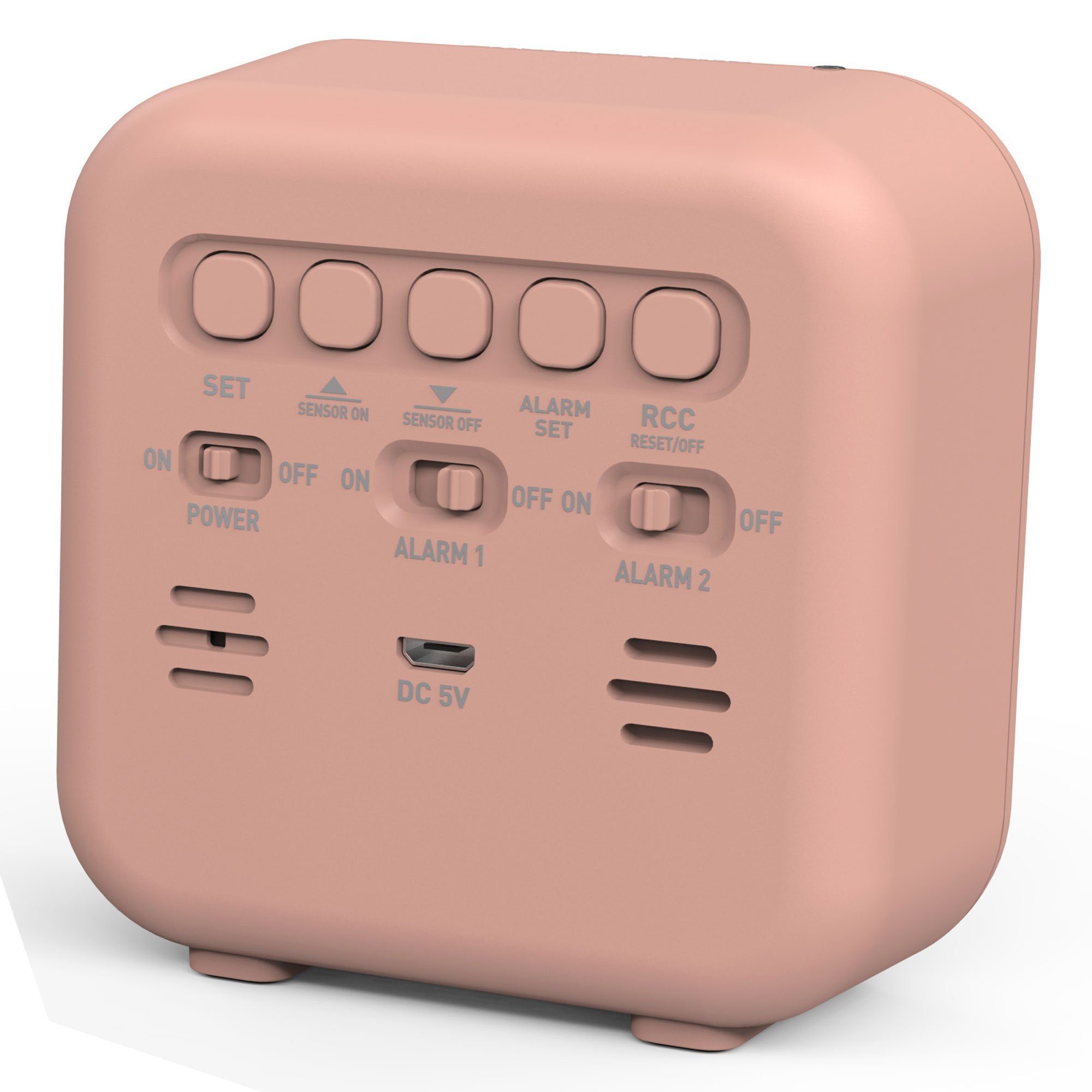 Funkwecker Digitaler Design-Funkwecker Akku Datumsanzeige automatisches Nachtlicht Temperaturanzeige USB