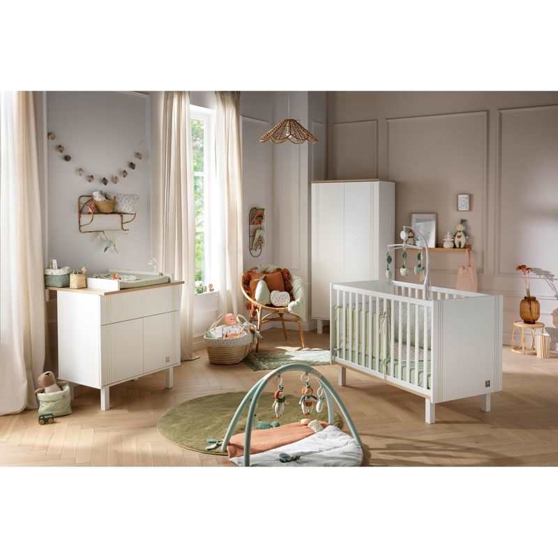 Lit bébé Eléonore blanc