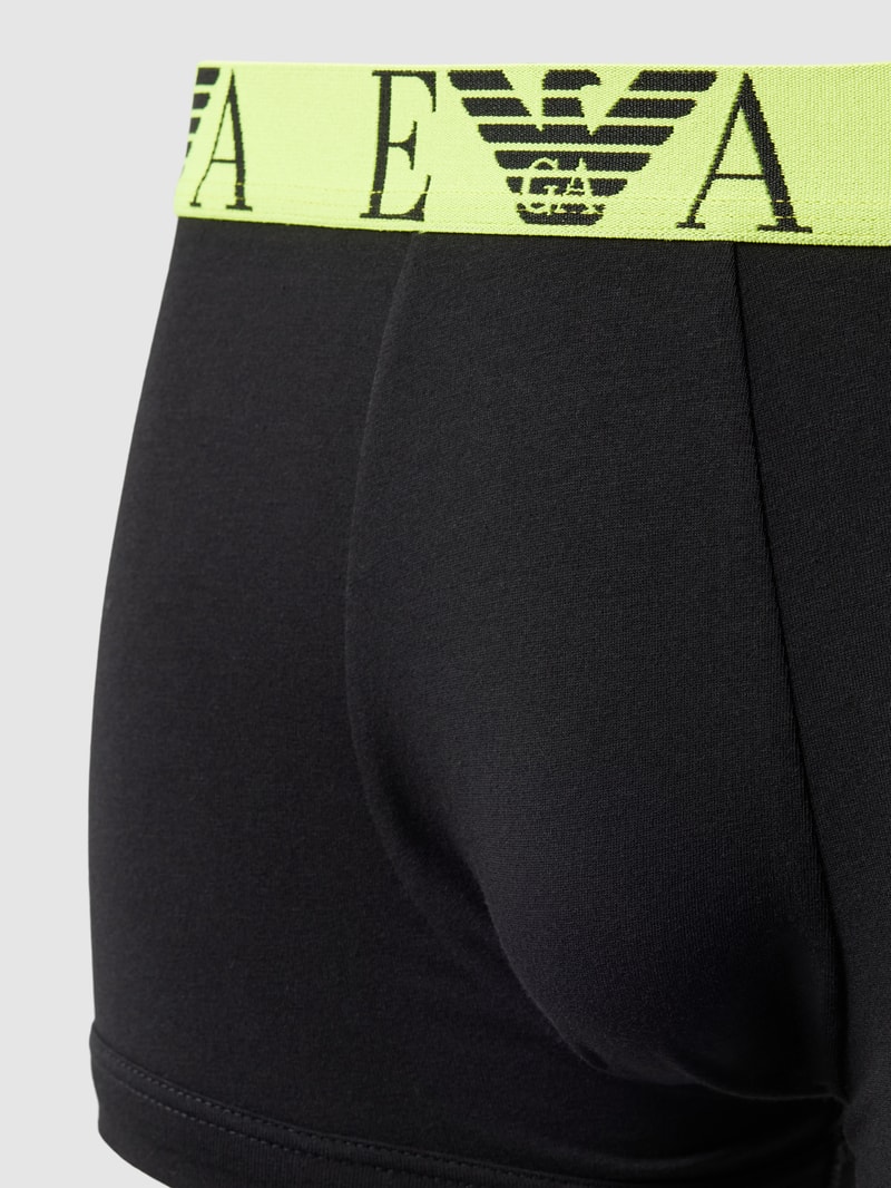 Trunks im unifarbenen Design im 3er-Pack in schwarz