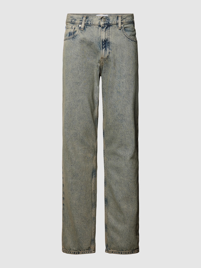 Authentic Straight Fit Jeans im Used-Look in jeans
