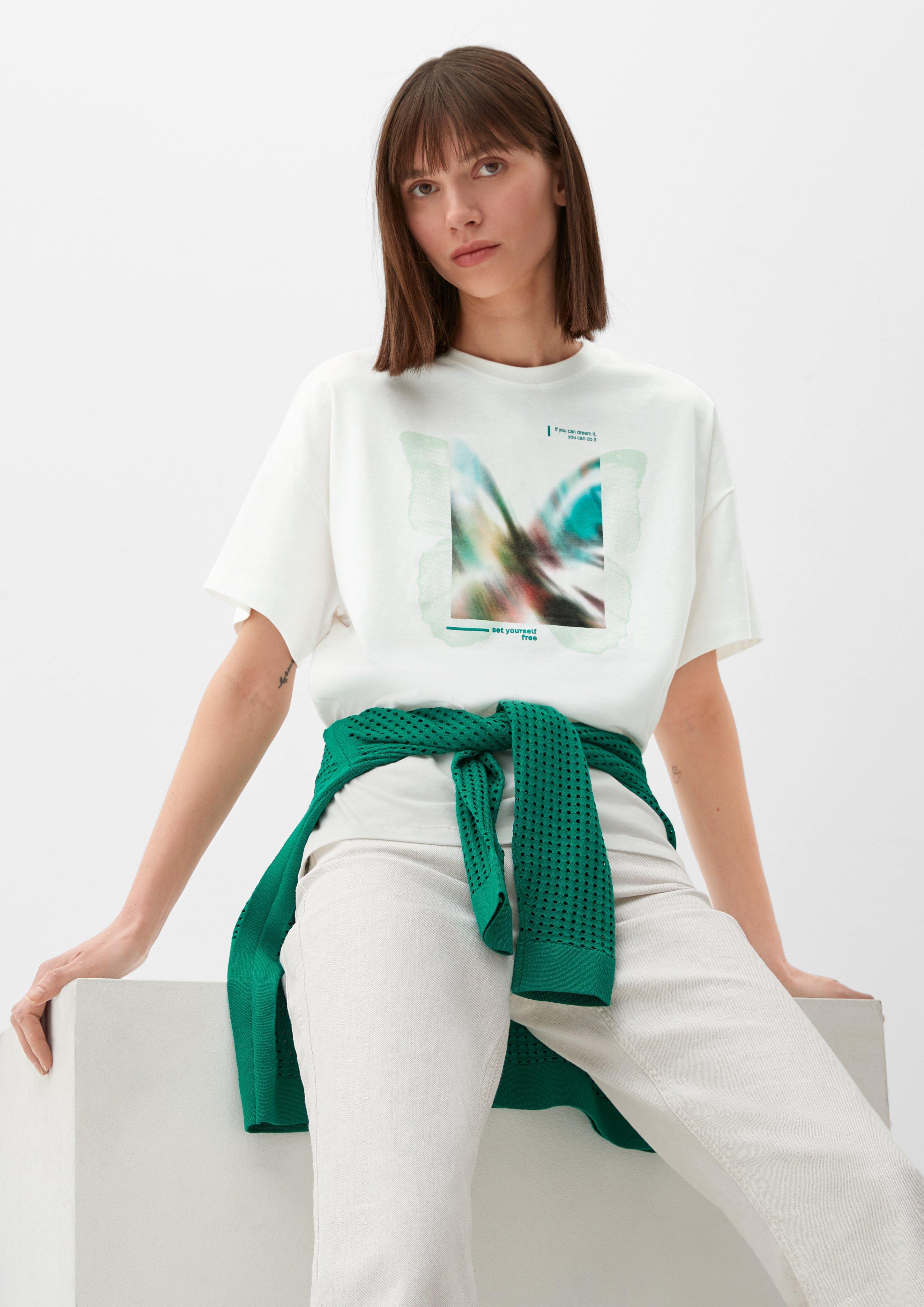 T-Shirt im Loose Fit mit Frontprint  2130597-02D1