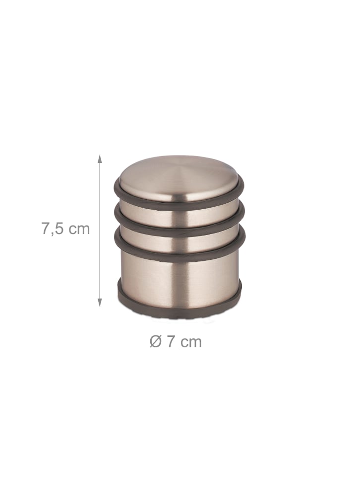 relaxdays Türstopper in Bronze/ Schwarz - (H)7,5 x Ø 7 cm günstig kaufen onesize