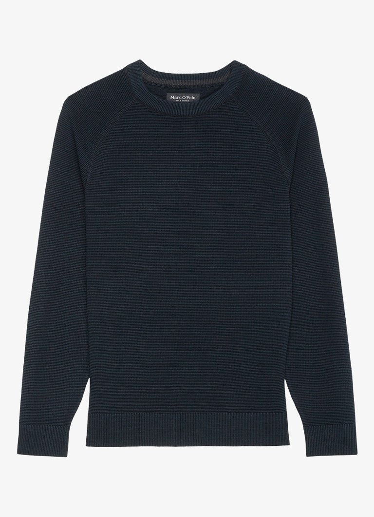 Marc O'Polo Fine-knit organic cotton sweater with round neck