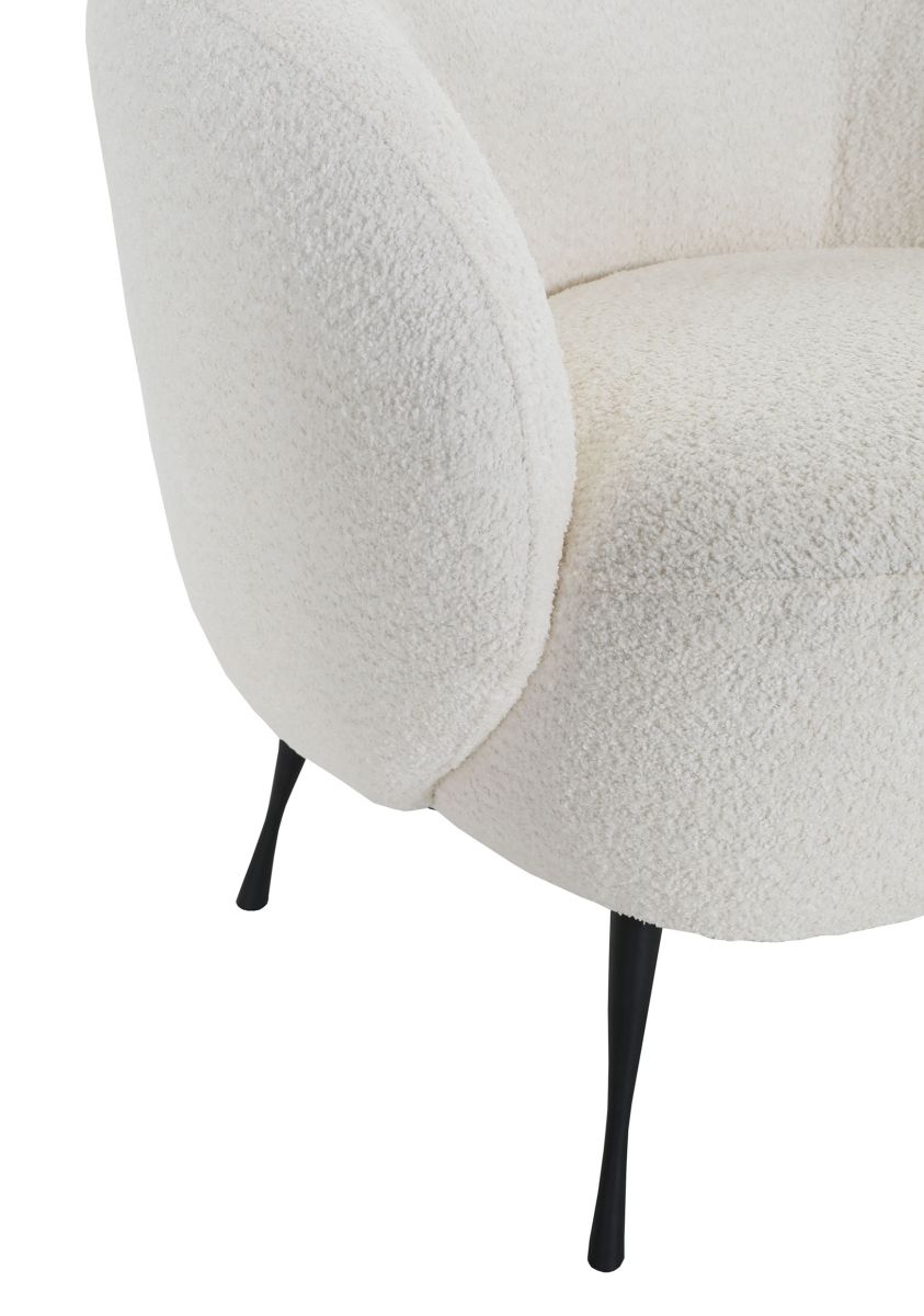 Sessel New Spirit Bouclé Weiß