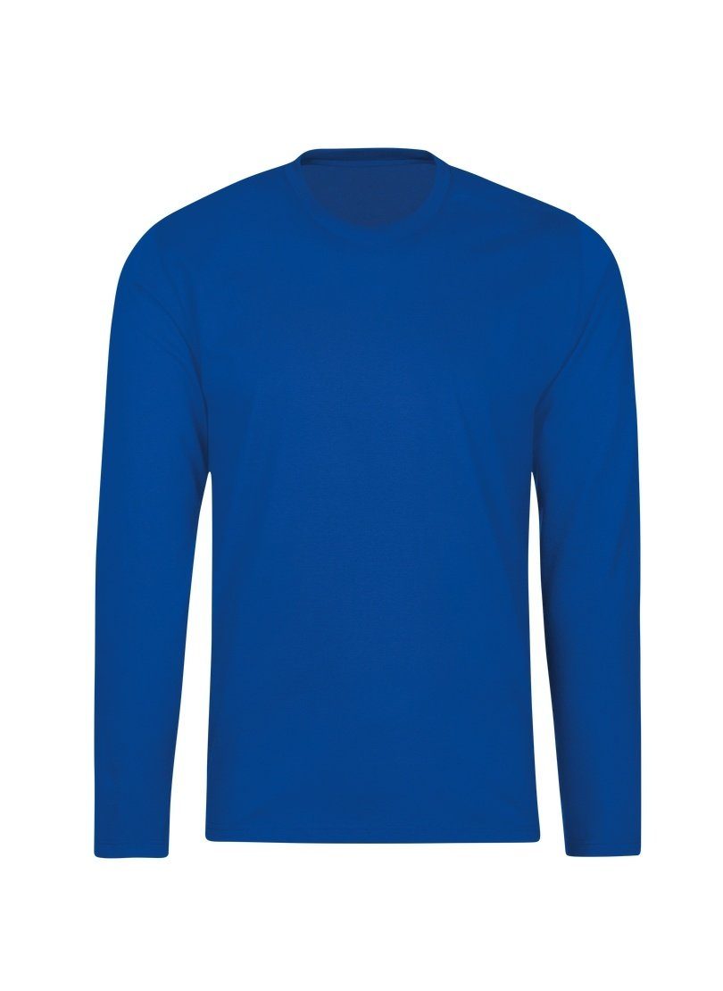 Trigema T-Shirt TRIGEMA Langarmshirt aus 100% Baumwolle