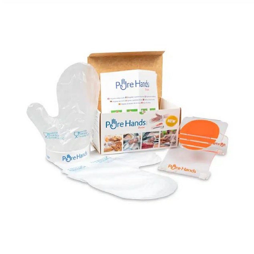 De Witte Arbeitshandschuhe Pure Hands Kit Handfrei-Anziehhilfe Tischmodell