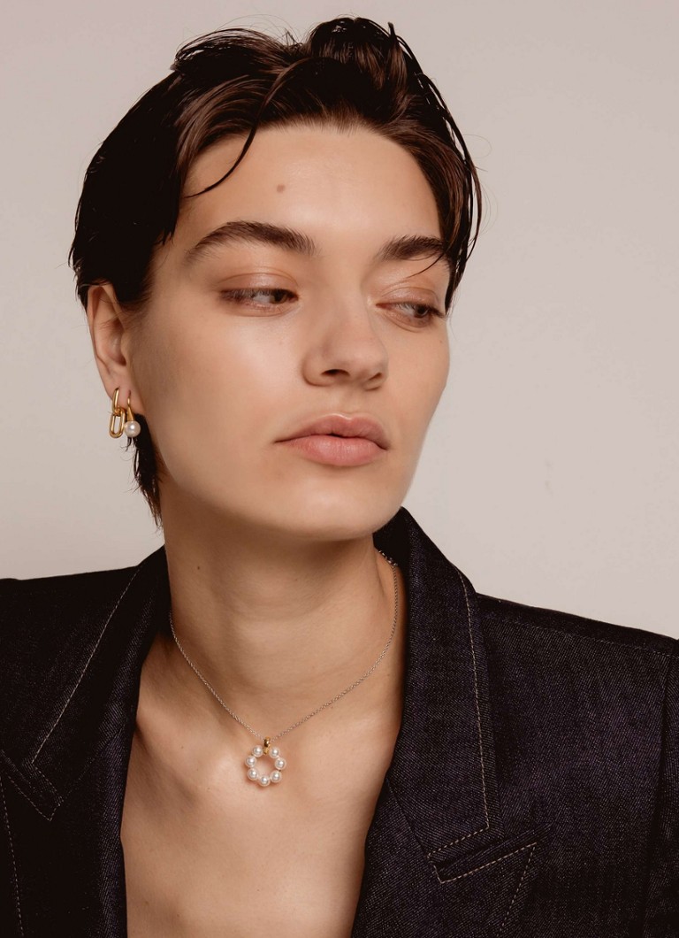 TI SENTO - Milano Silver necklace with pearl 34037PW