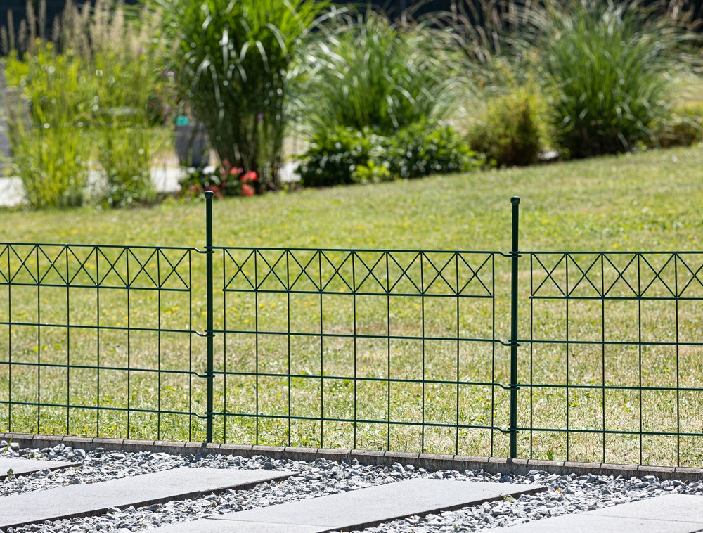 Powertec Garden Zaun-4er Set, ca. 1000 x 600 mm - Grün, 21FS12