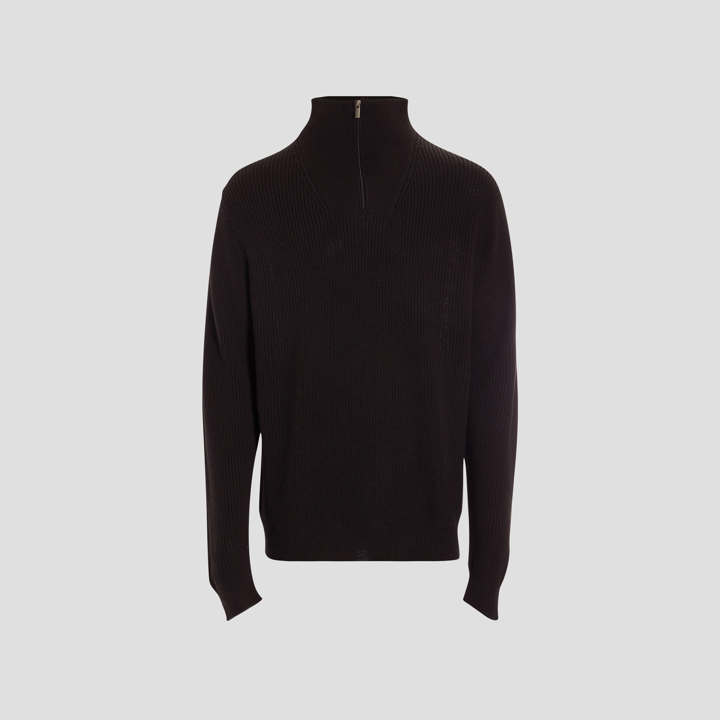 Pull camionneur zippé noir homme | La Halle