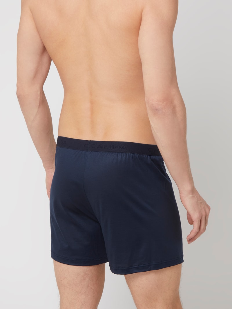 Boxershorts aus Lyocell in dunkelblau