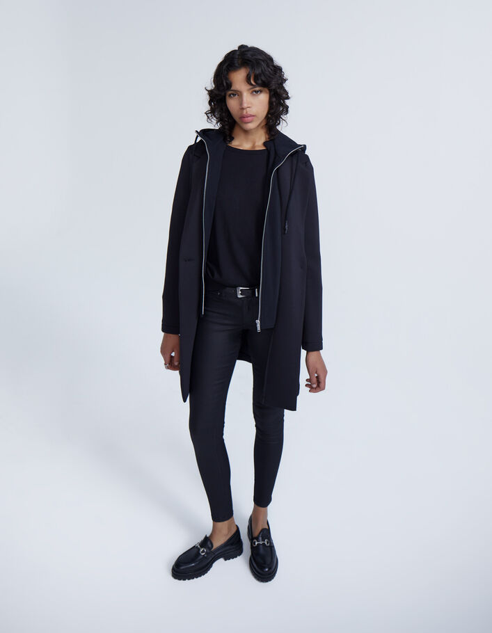 JEGGING noir glossy taille basse femme
