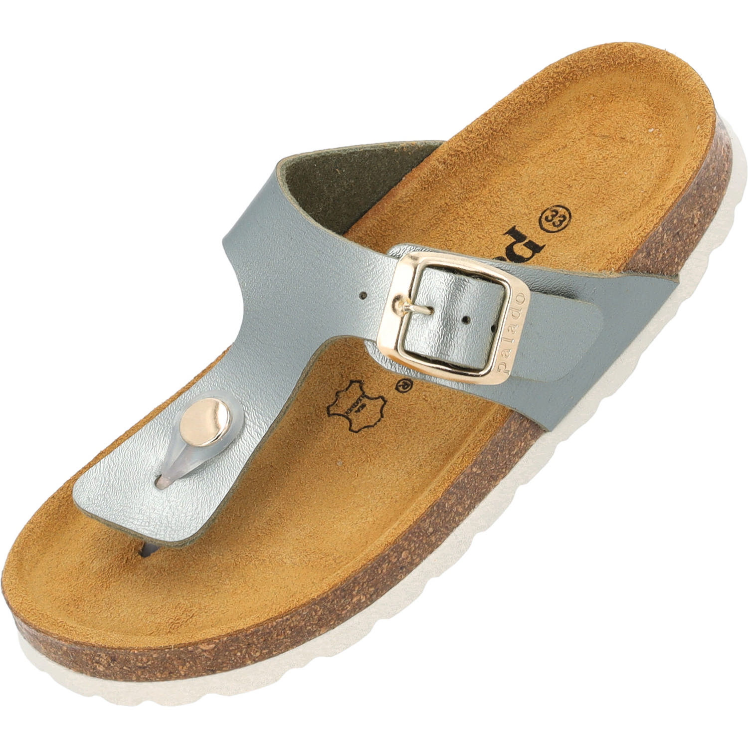 Palado Kids Kos G Metallic, Zehentrenner, Kinder, Olive