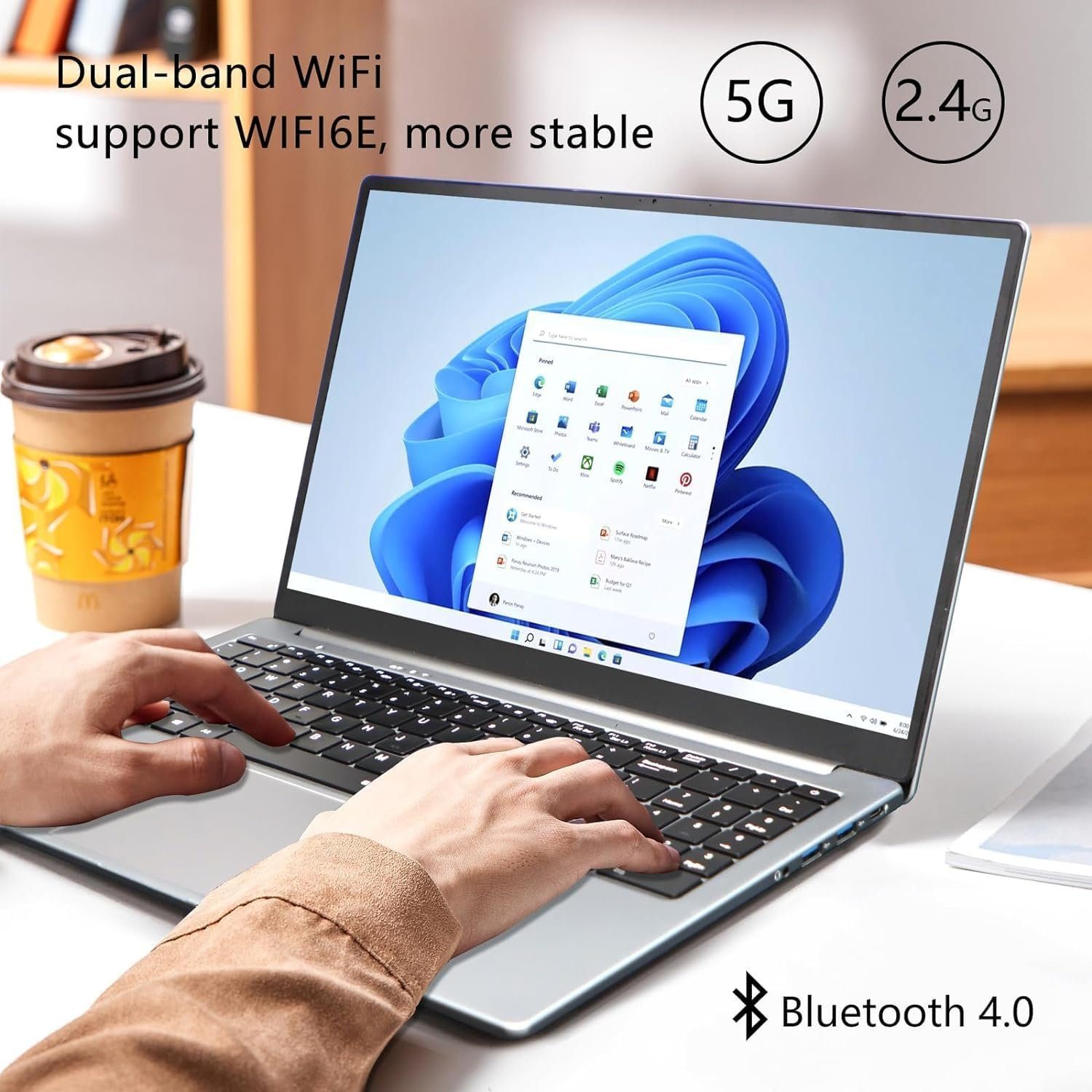 KUU Gaming-Notebook (Intel Core i7 1185G7, Iris Xe-Grafik, Full HD Display 16GB Ram Brillantes Display, vielseitige Anschlüsse)