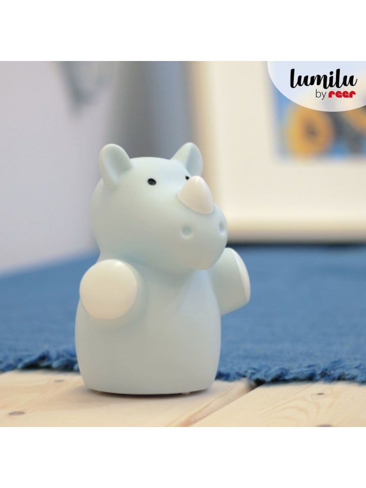 Reer lumilu Mini Zoo rhino in Blau ab 0 Monate günstig kaufen onesize