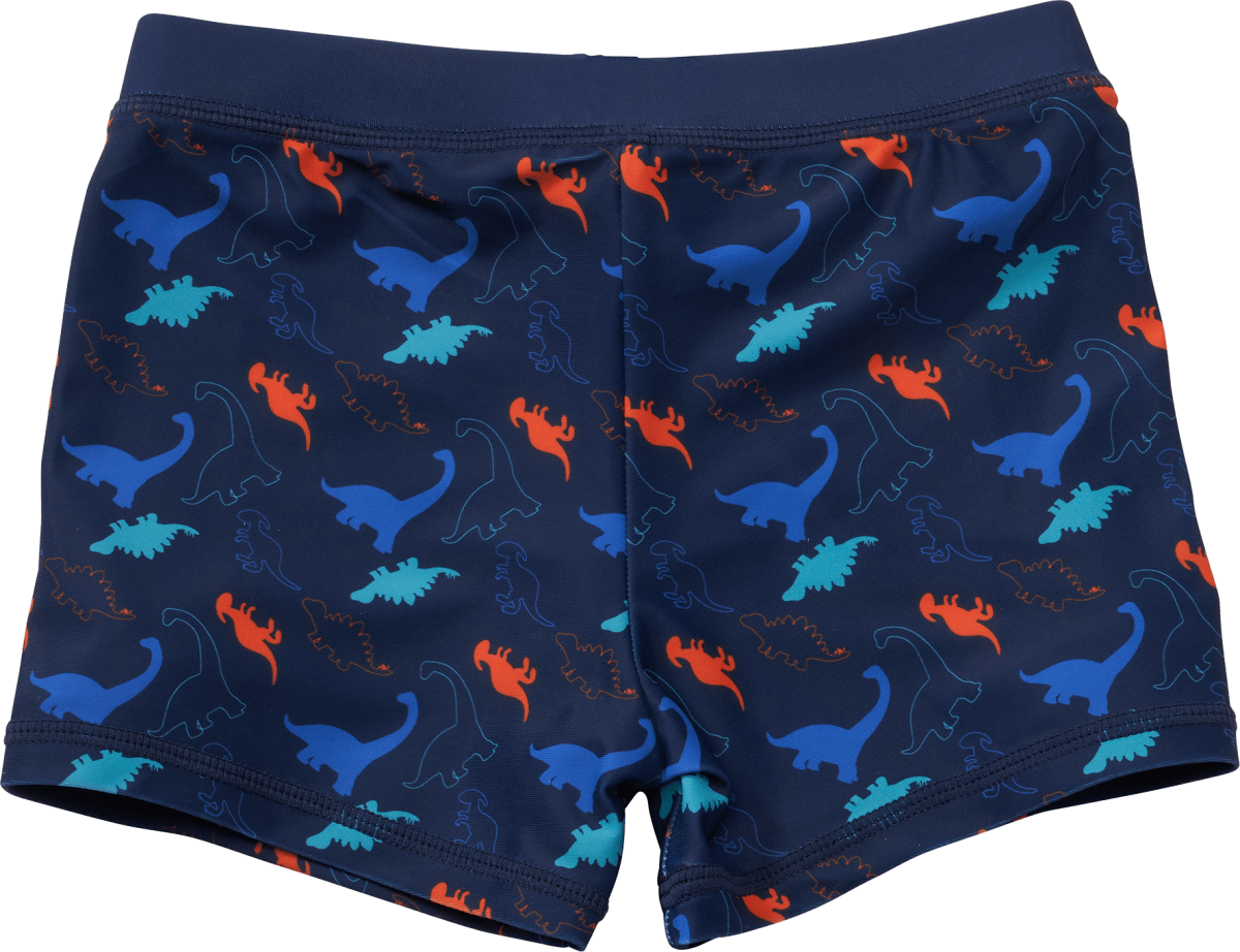 Badehose mit Dino-Muster, blau, Gr. 110/116, 1 St
