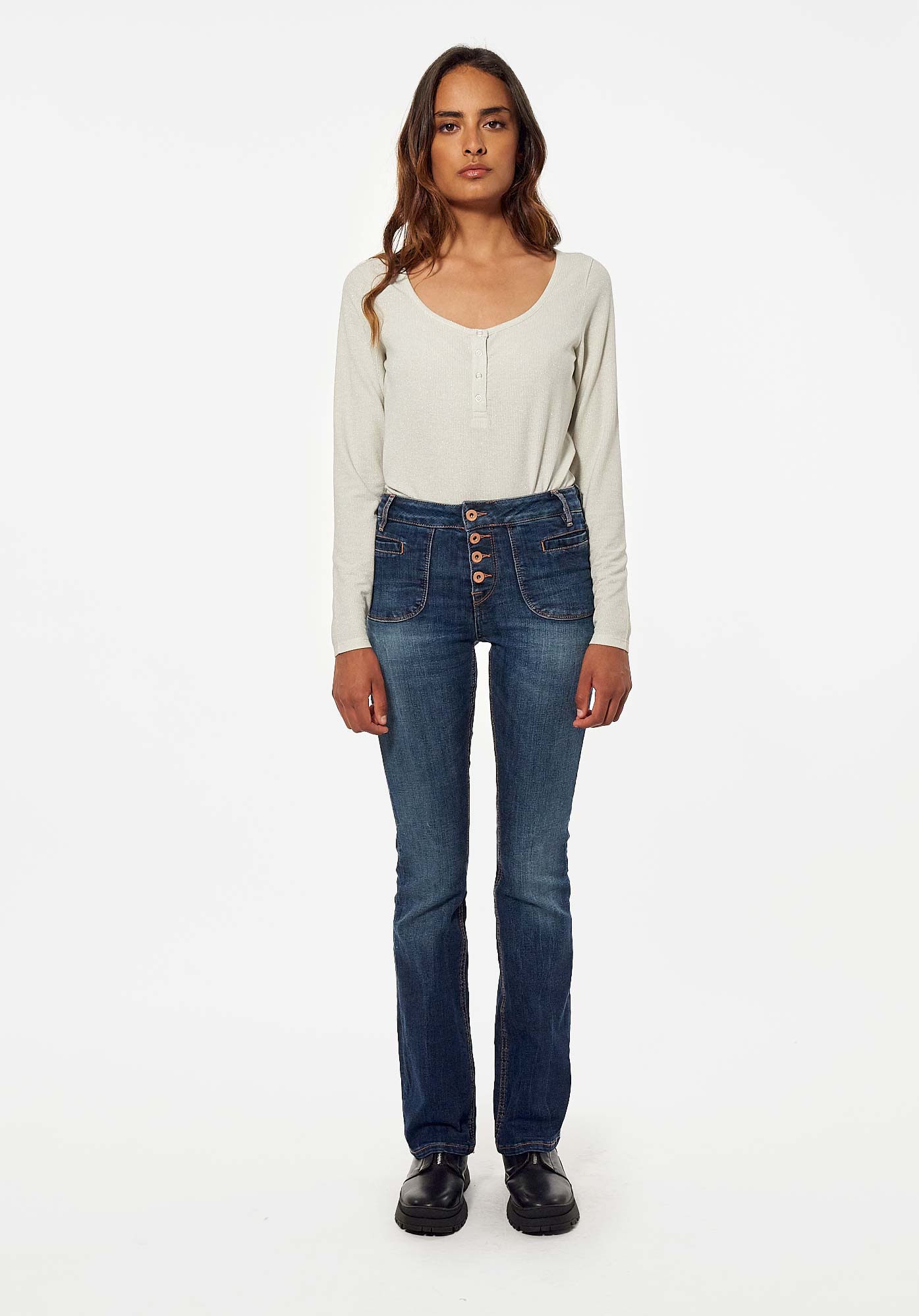 LUCKY  Jean bootcut Femme