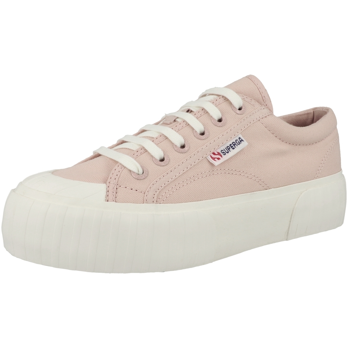 Superga 2631 Stripe Platform Sneaker low pink
