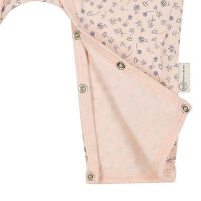 Strampler langarm, rosa für Mädchen