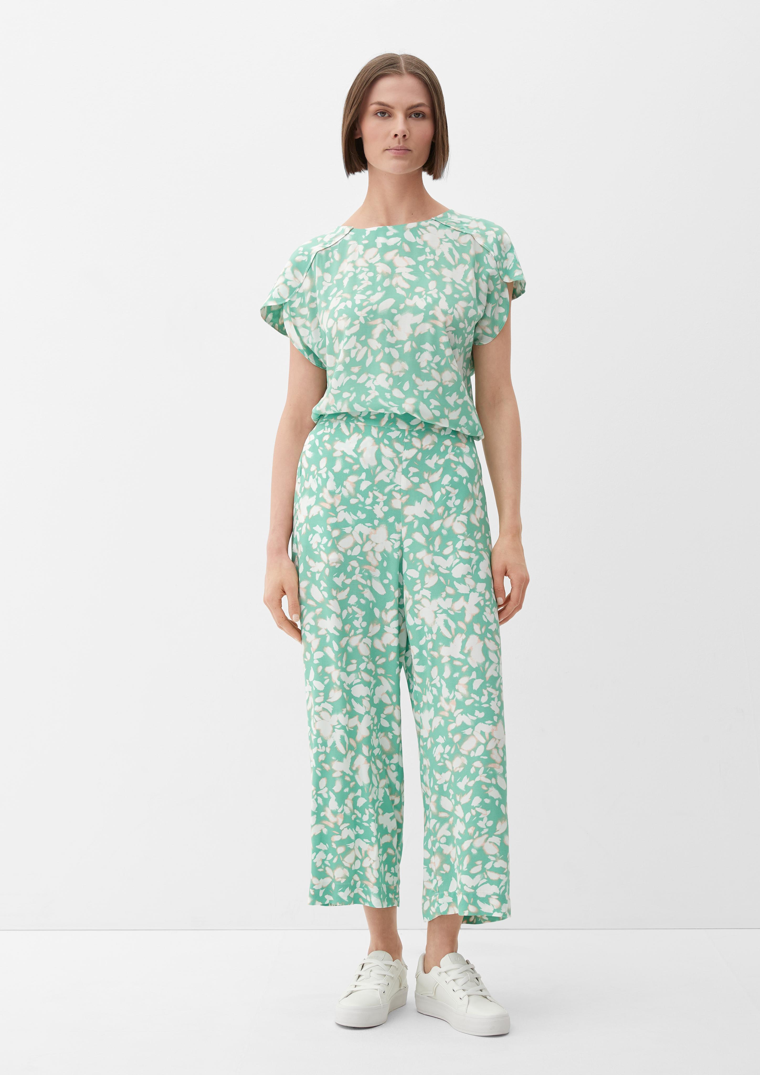 Regular: Stoffhose mit Allover-Print  2130344-73A0