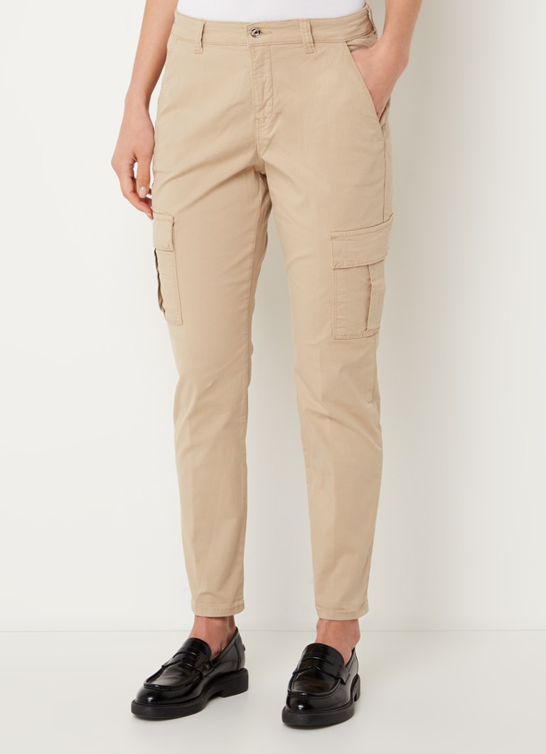 MAC Jeans Rich Cargohose mit mittelhohem Bund und schmaler Passform sowie aufgesetzten Taschen