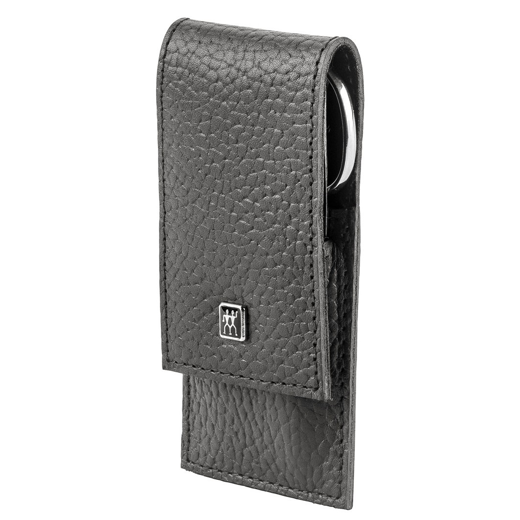 Classic Inox Taschen-Etui. Rindleder. anthrazit. 3-tlg