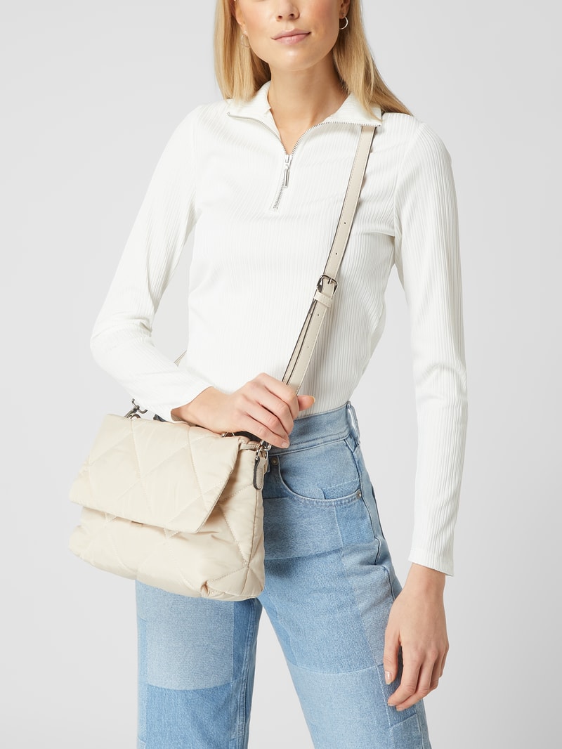 Crossbody Bag aus Textil in sand