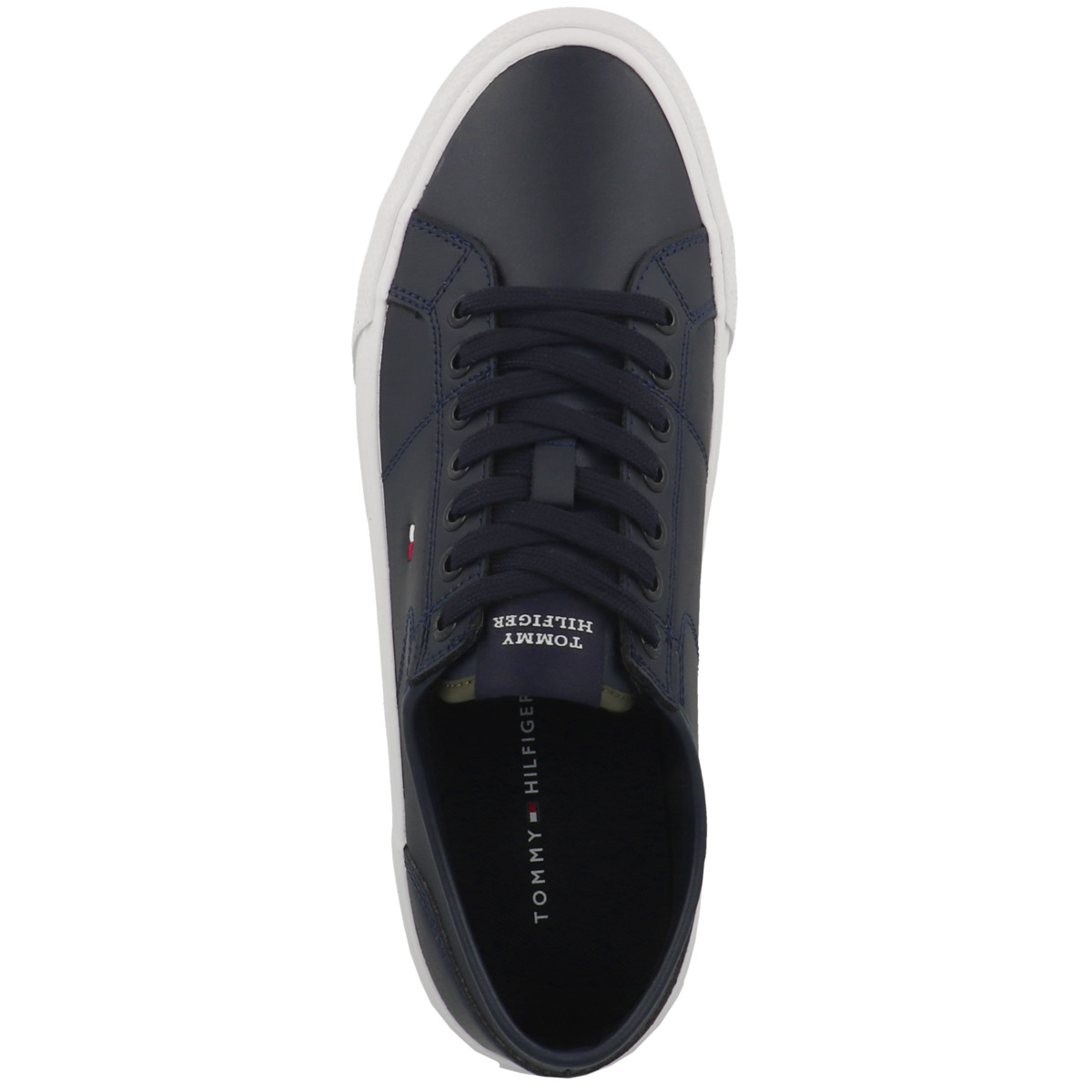 Tommy Hilfiger Core Vulcanized Cleated Leather Sneaker Low dunkelblau