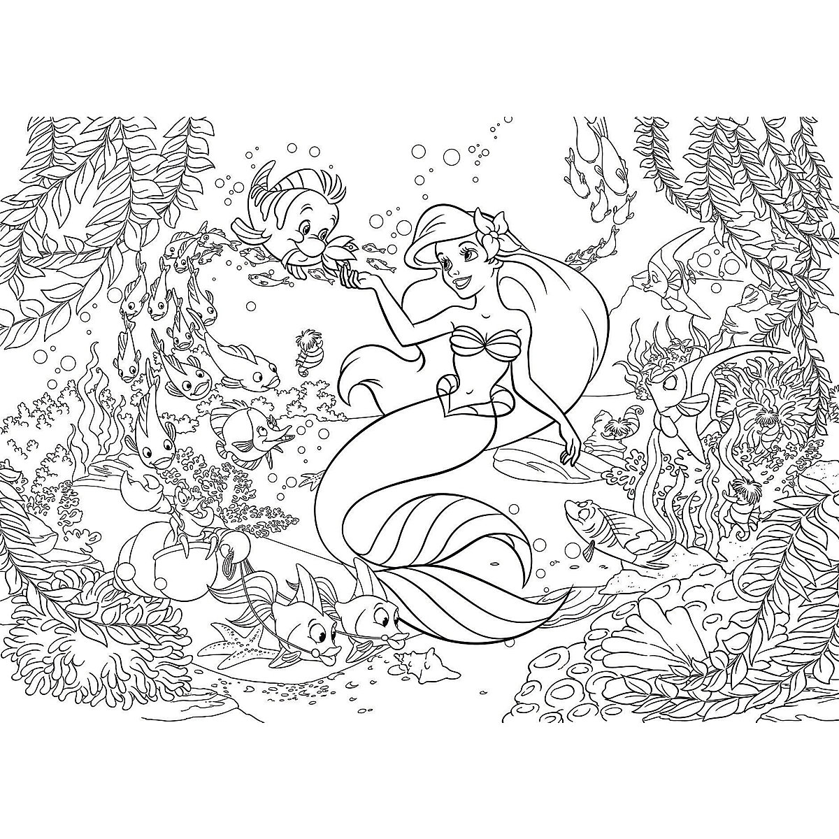 Puzzle Die Kleine Meerjungfrau, 108 Teile, Doppelseitiges Puzzle