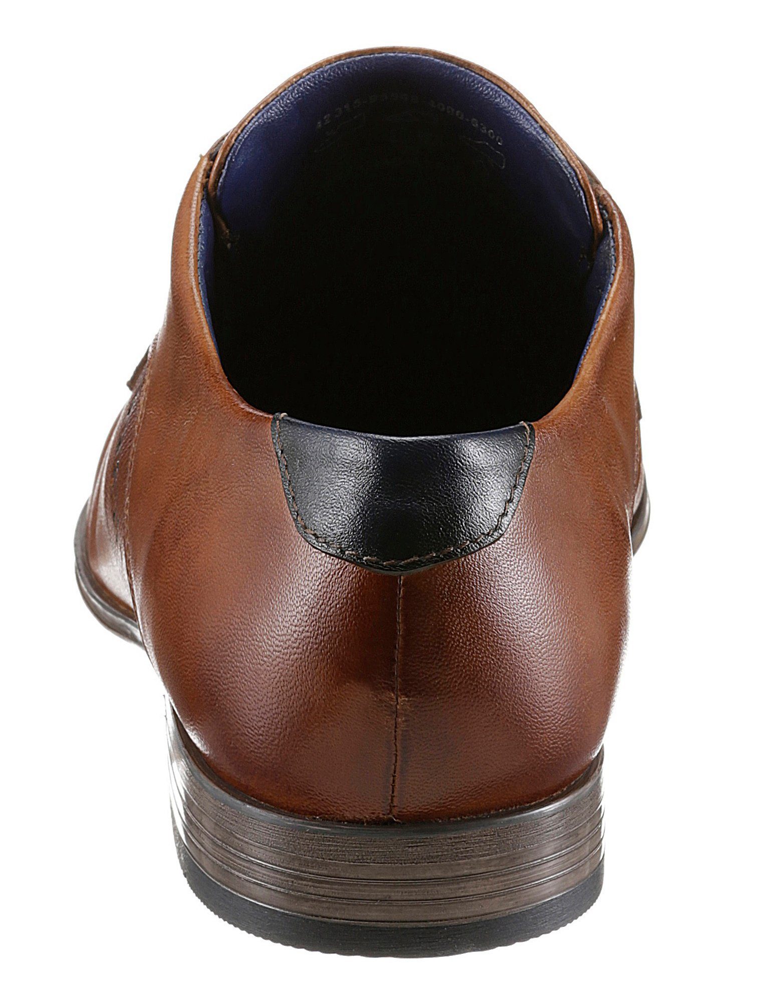 bugatti Schnürschuh mit seitlicher Logoprägung