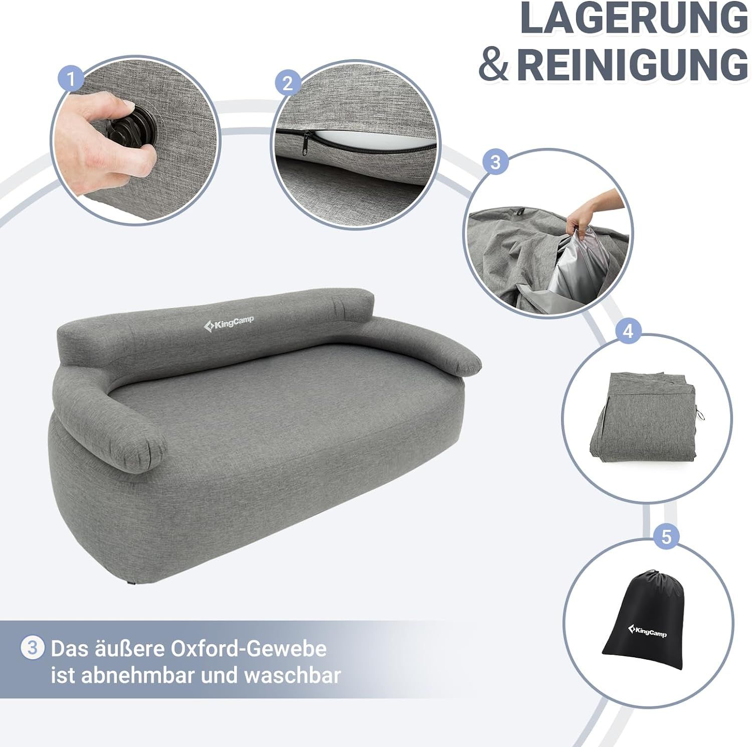 KingCamp aufblasbare Sofa