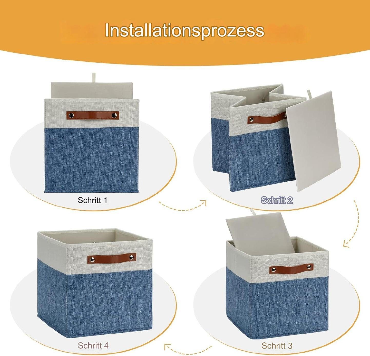 KOMIRO Zeitungsständer Zeitungsständer Zeitungskorb mit Bambusgriff faltbar 28cm