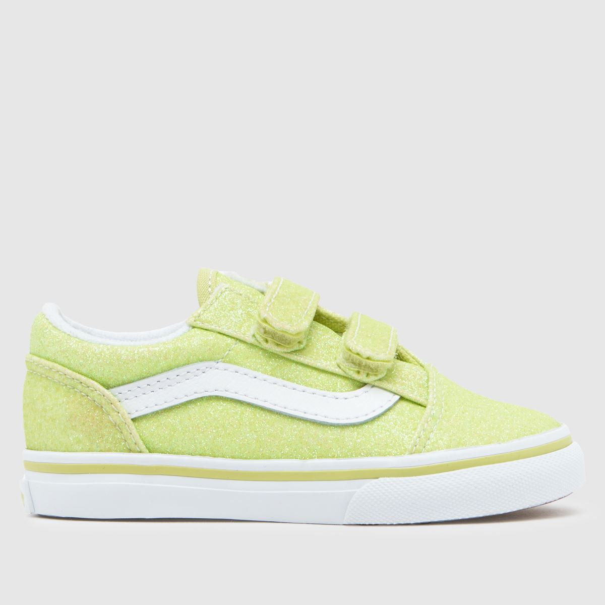 Športni copati Vans Lime Old Skool V Glitter za malčke