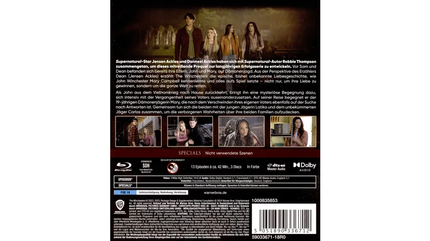 The Winchesters - Staffel 1  [3 BRs]