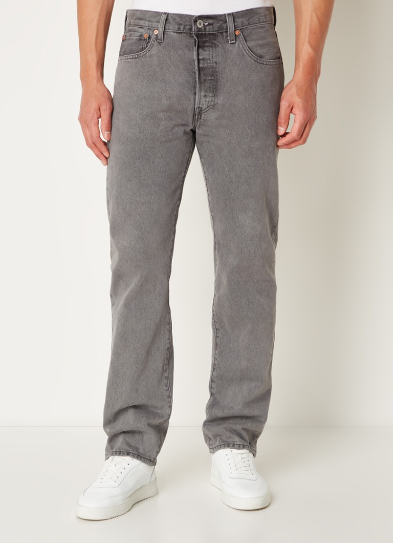 Blugi Levi's 501 cu croială dreaptă și efect spălat