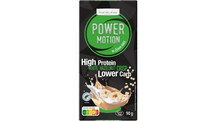 Frankonia NSA Proteintafel White Hazelnut Crisp mit Süßungsmittel ohne Zuckerzusatz 90g 90 g