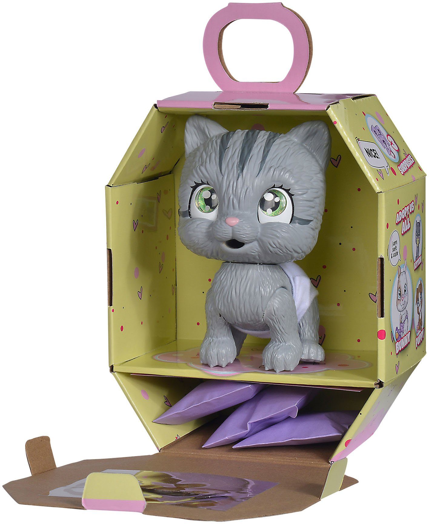 SIMBA Spielfigur Pamper Petz Katze, mit Trink- und Nässfunktion