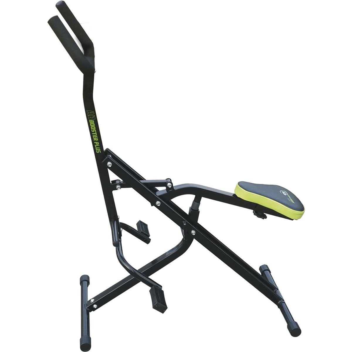 Gymform® Heimtrainer Ab Booster PLUS Ganzkörper - Trainingsgerät (inkl. Bildschirm, Trainingsanleitung und Diätplan), klappbar, Trainiert: Rücken, Gesäß, Bauchmuskeln, Beine und Arme