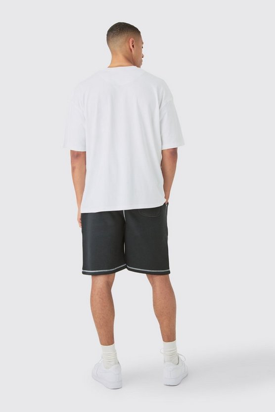Lockere Limited Edition Shorts mit Kontrast-Naht