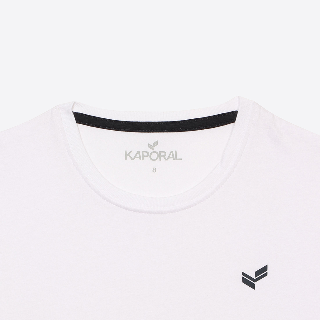 POMEO  T-shirt blanc Garçon en 100% coton