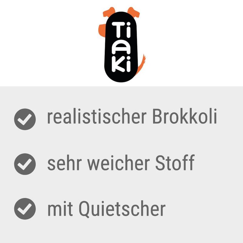 TIAKI Hundespielzeug Quietsche-Broccoli zu TOP-Preisen | bitiba %