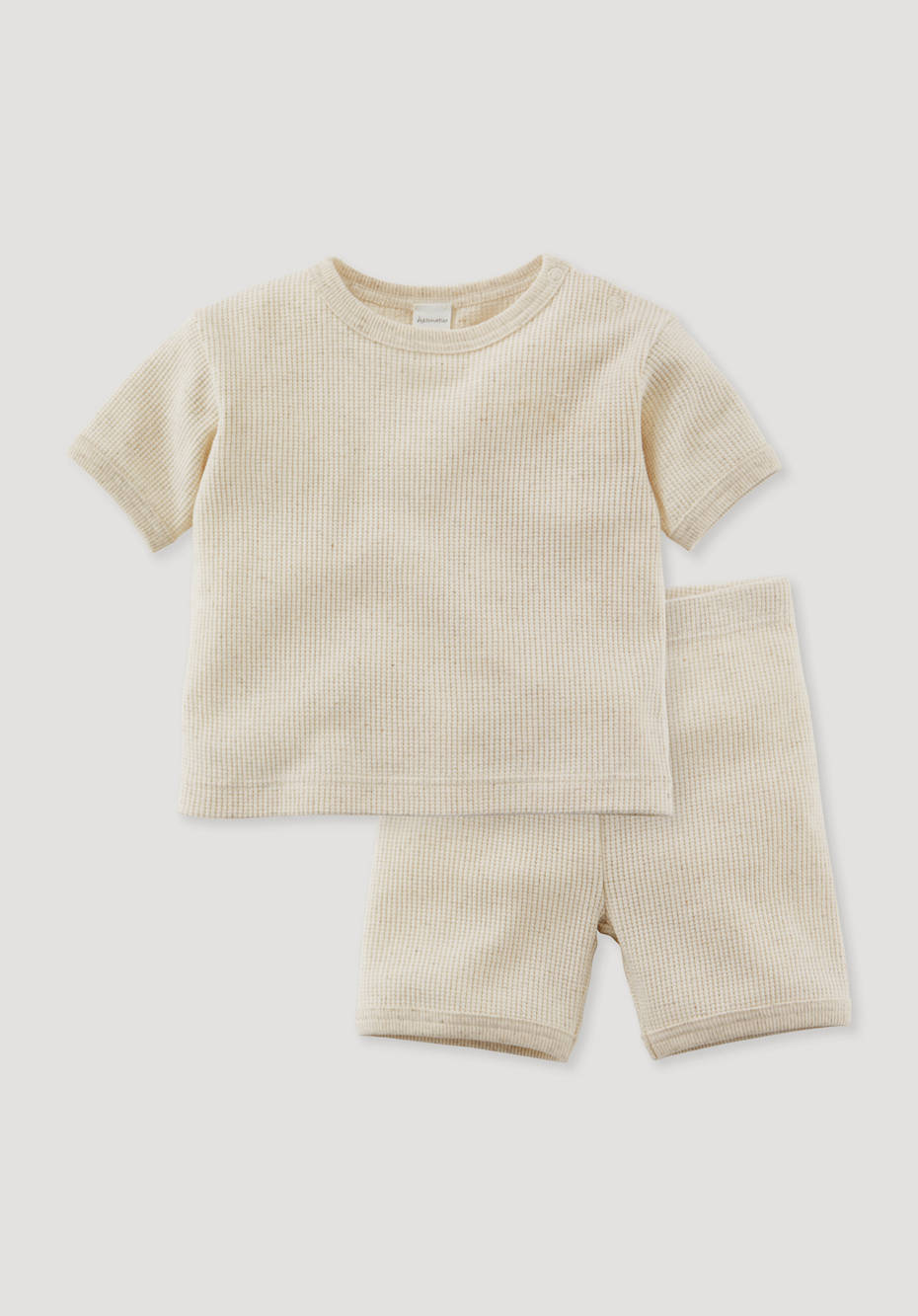 Pyjama aus Bio-Baumwolle mit Leinen