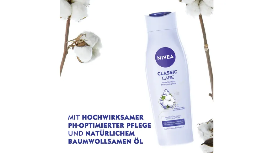 NIVEA Classic Mild Shampoo Glanz Serum normales Haar 250 ml