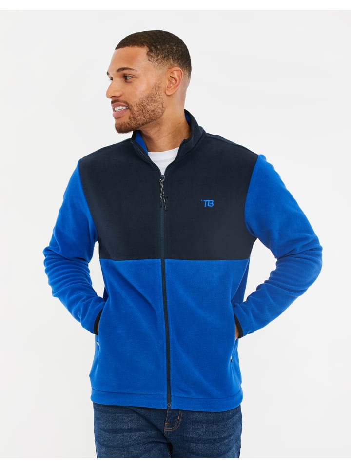 Threadbare Fleecejacke THBGlacier in Royal Blue / Navy günstig kaufen