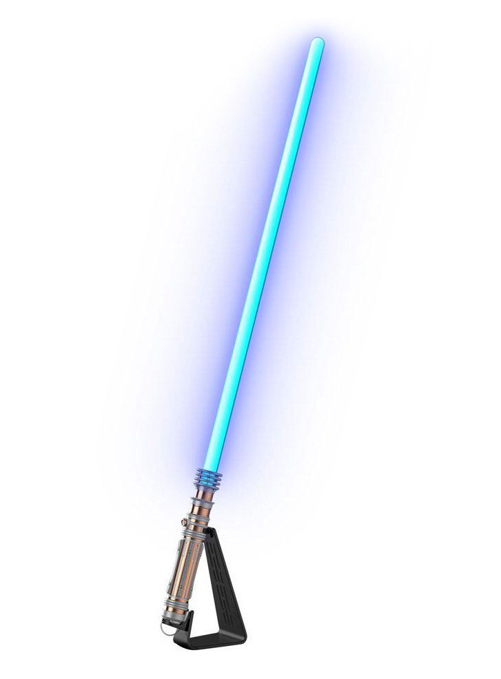 Metamorph Kostüm Star Wars Episode 9 The Black Series Leia Organa F, Exakte Replik von Leias blauem Lichtschwert aus Star Wars Episode 9