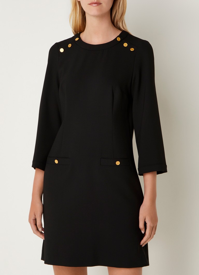 Rochie scurtă Joana de la Gerard Darel cu nasturi decorativi.