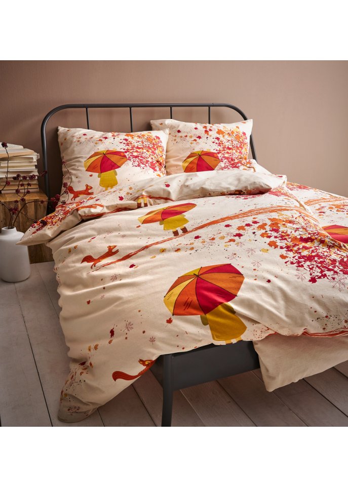 Bettwäsche mit Herbstmotiv