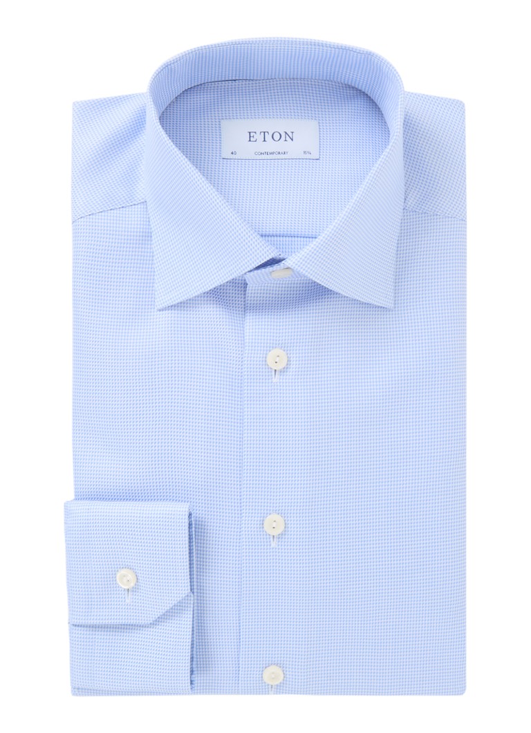 Camicia Eton a micro-motivo dal taglio classico