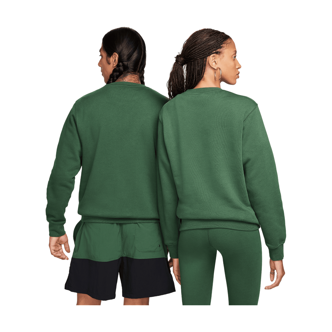 Nike NSW Club Fleece Sweatshirt Grün Weiss F323