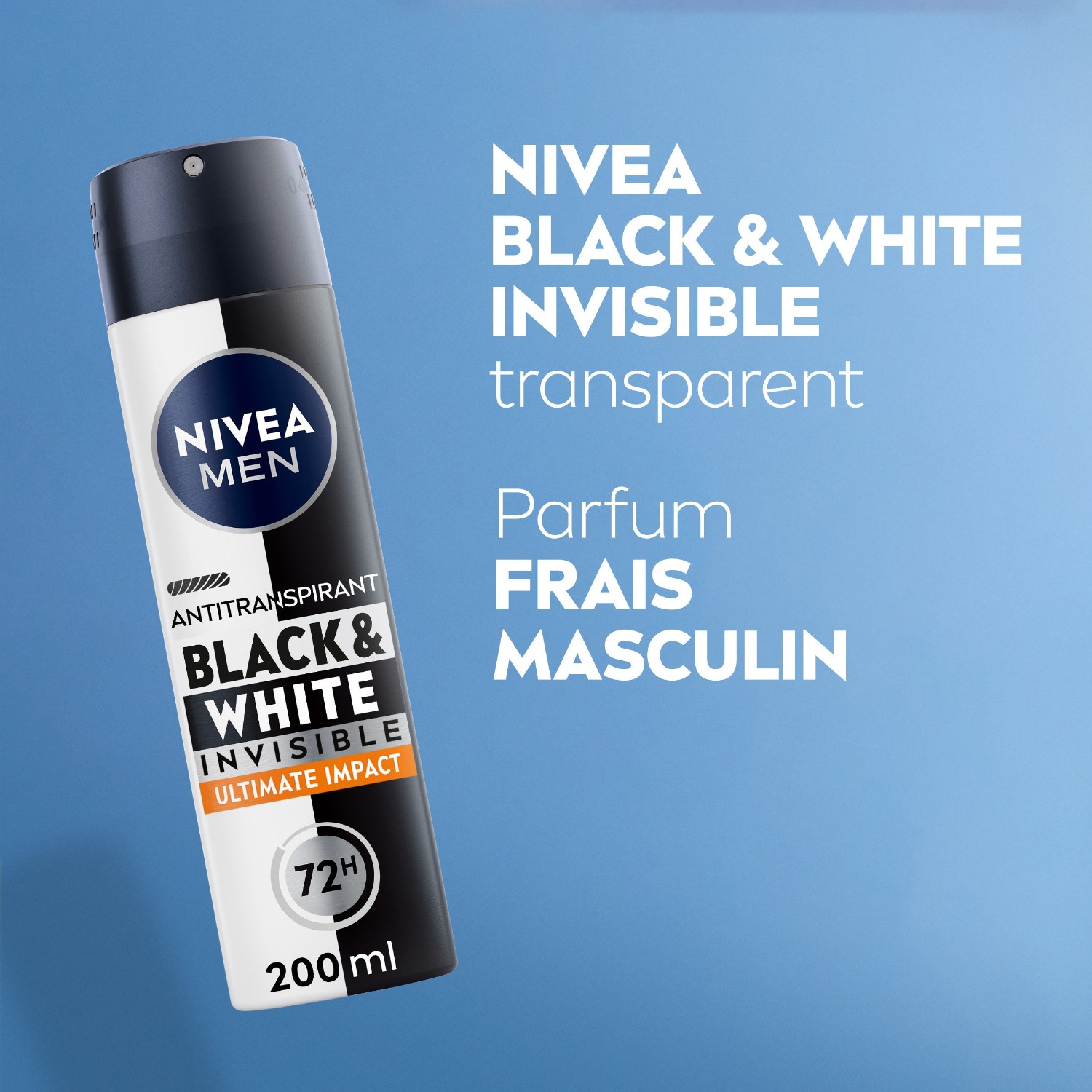 NIVEA férfi dezodor spray, izzadásgátló, sárga és fehér foltok ellen, 48 óra